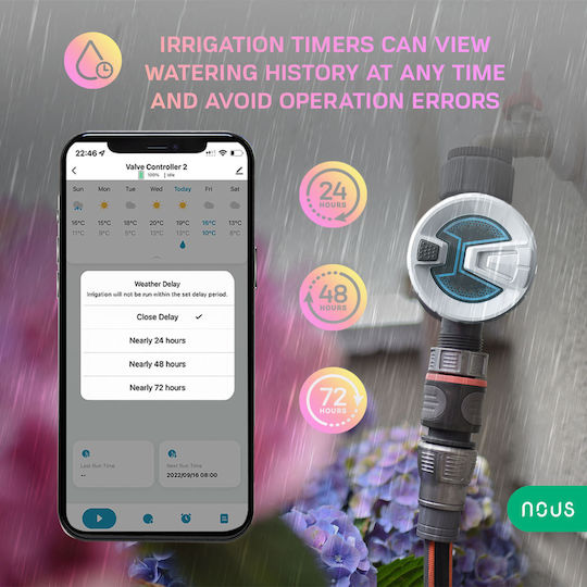 Smart Irrigation Timer Bluetooth Nous L11