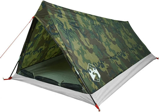 vidaXL Σκηνή Camping Χακί για 2 Άτομα 212x132x90εκ.