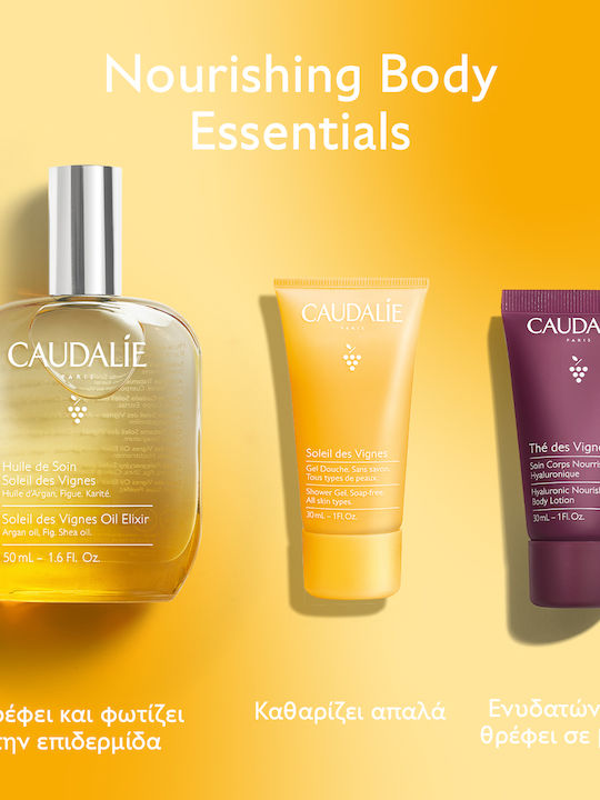 Caudalie Soleil des Vignes Hautpflegeset für Aufhellung, Reinigung Körperreinigung & Feuchtigkeitsspendend 3Stück