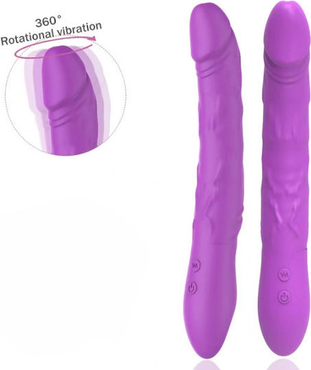 Mokko Toys Realistic Vibrator 22.7cm Purple