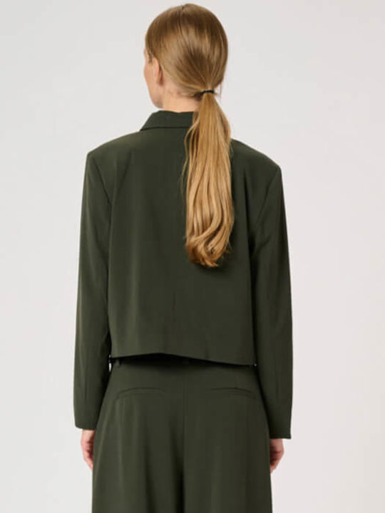 My Essential Wardrobe Κοντό Γυναικείο Σακάκι Rosin