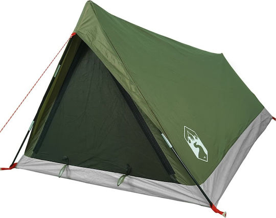 vidaXL Summer Camping Tent A-Frame Green for 2 People 212x132x90cm