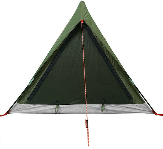 vidaXL Summer Camping Tent A-Frame Green for 2 People 212x132x90cm