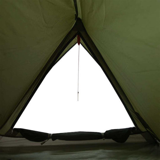 vidaXL Summer Camping Tent A-Frame Green for 2 People 212x132x90cm