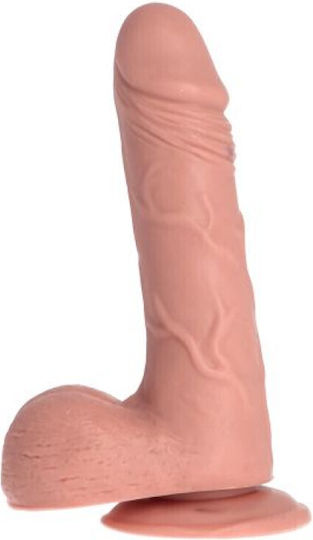 Toyz4lovers Ρεαλιστικό Dildo με Όρχεις και Βεντούζα Flesh 23cm