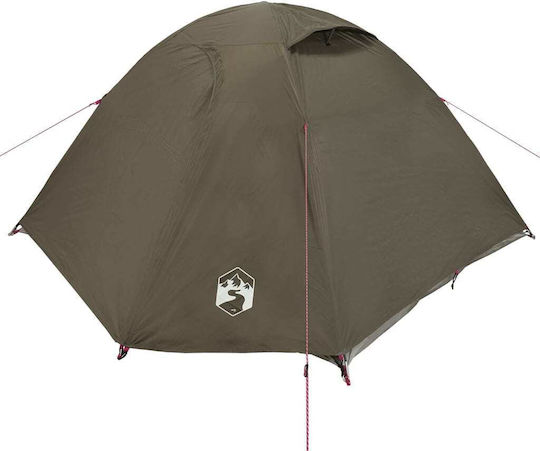 vidaXL Automatic Camping Tent Igloo Brown 3 Seasons for 4 People 268x210x140cm