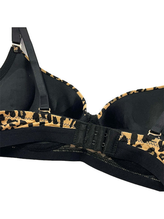 Leopard Σουτιέν mit leichter Polsterung mit Bügel