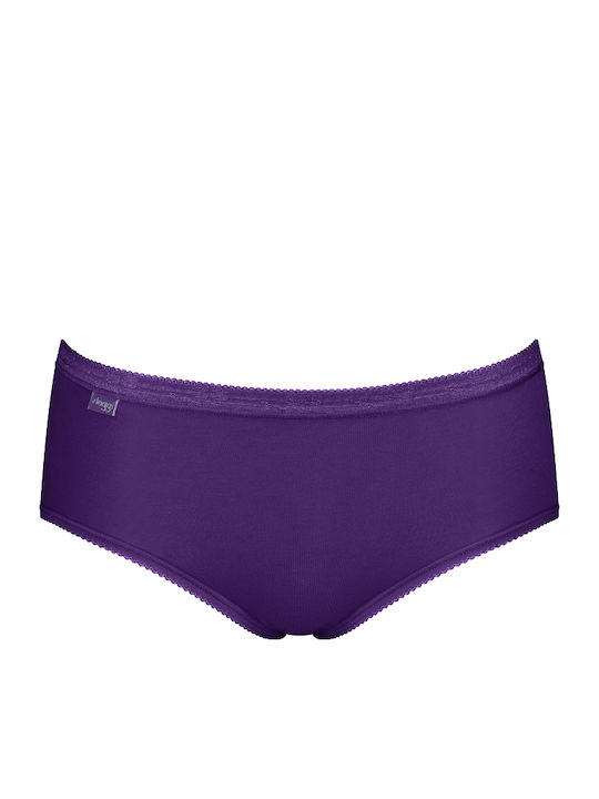 Basic+ Midi C3p Βαμβακερά Women's Slip 3Pack White, Pink, Purple