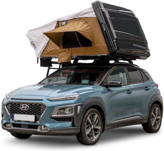 Offlander Къмпинг Сцена за Автомобил с Кафяв Цвят 3 Сезона за 2 Хора 210x160x100см Пясък
