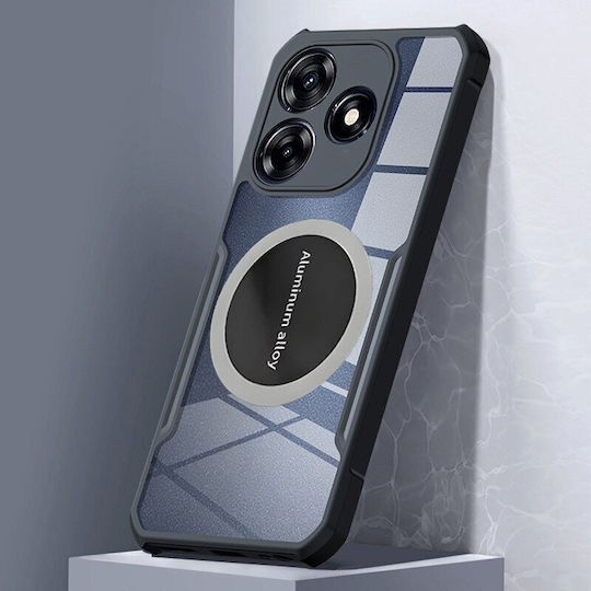 Θήκη Realme C63 Μαγνητική Πλάκα Διαφανής Μαύρη