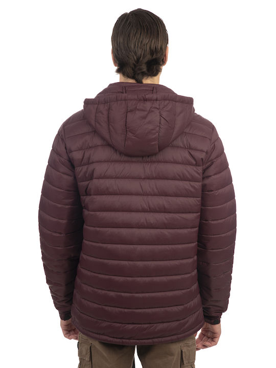 Rebase Jacket Puffer Burgundy