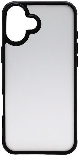 iNOS Back Cover Silicone / Plastic Black (iPhone 16 Plus)