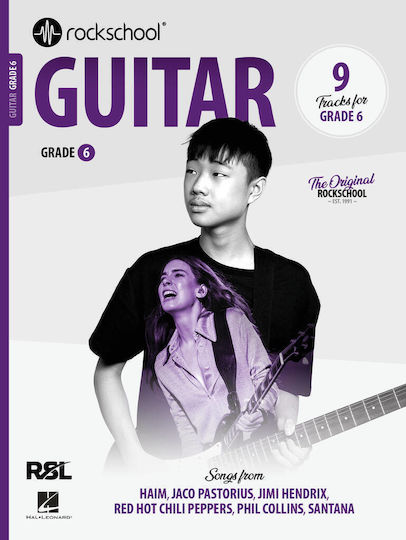 RSL The Rockschool Guitar, Grade 6 & Online Audio (2024) Sheet Music for Guitar