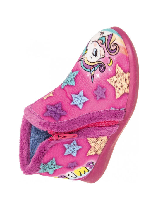 Adam's Shoes Anatomic Kids Slippers Fuchsia