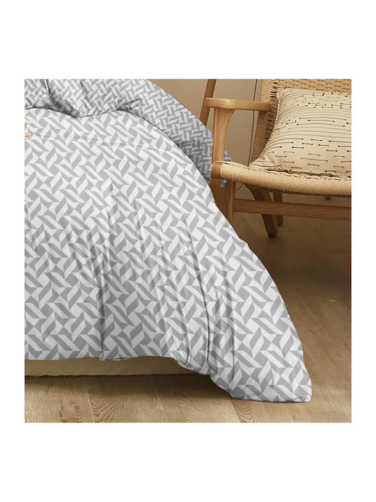 Cokitex Παπλωματοθήκη Διπλή 200x245 Marta Wind Grey