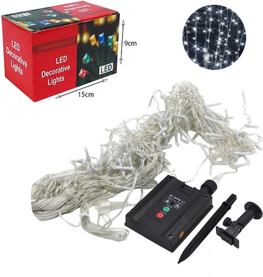 146 Λαμπάκια LED 5μ. Ψυχρό Λευκό Ηλιακά σε Σειρά
