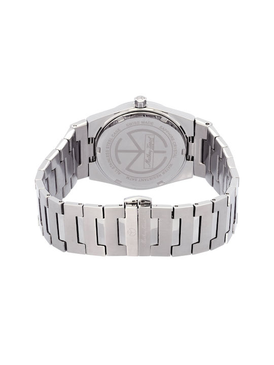 Mathey Tissot Watch with Silver Metal Bracelet