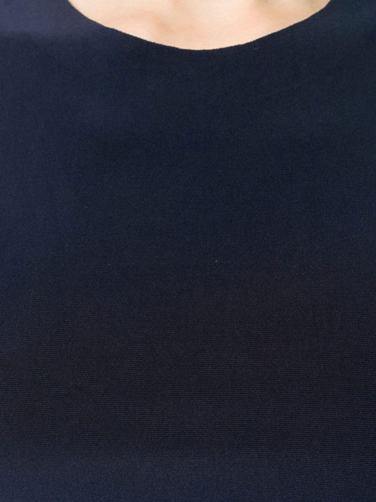 Damen Bluse Ärmellos Marineblau