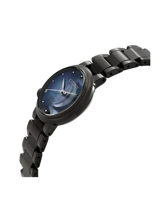 Citizen Damen Uhr mit Schwarz Metallarmband