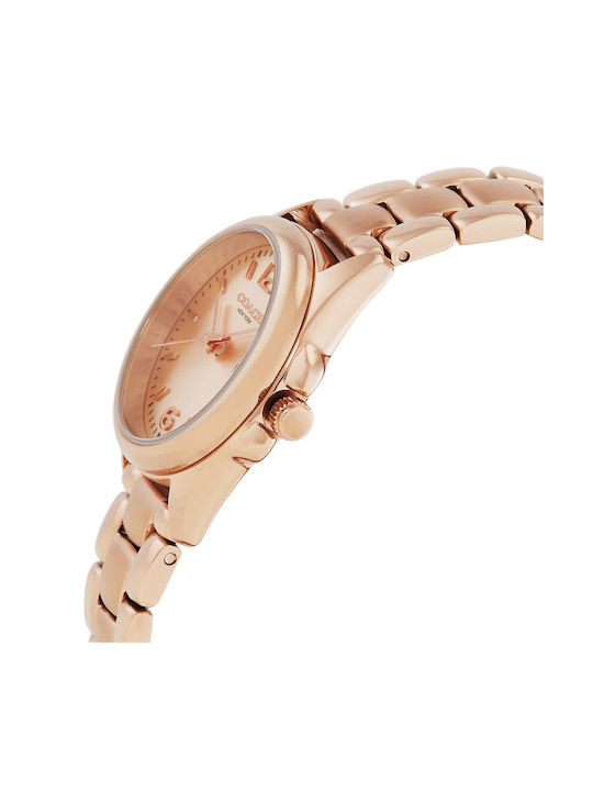 Coach Watch with Pink Gold Metal Bracelet