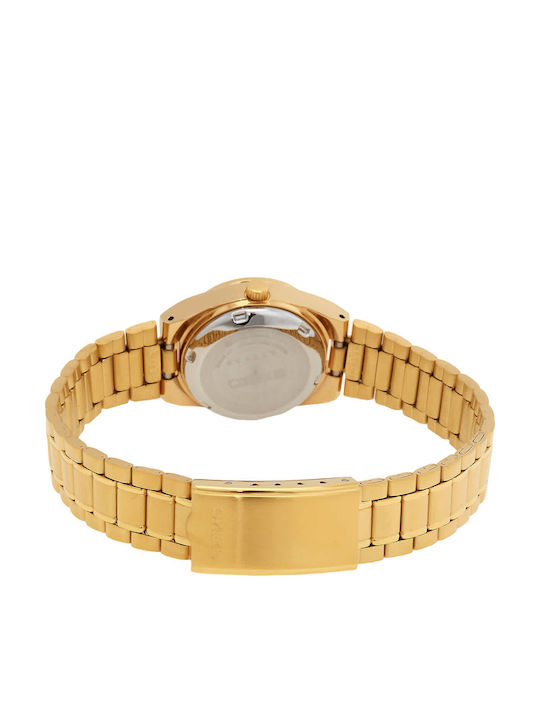 Seiko 5 Womens Watch 23mm Automatic With Gold Metal Bracelet