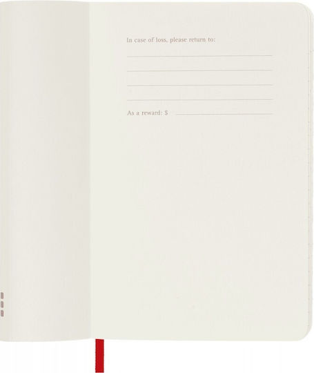 Moleskine Pocket Σημειωματάριο Bullet Ριγέ Κόκκινο