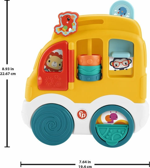 Fisher Price Fisher Price Baby Aktivitätsspielzeug Fahrzeug Animal Friends Discovery mit Sounds für 6+ Monate Auto / Baum (Verschiedene Designs) 1 Stk