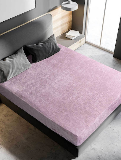 Madi Sheet Super-Double with Elastic 160x200+30cm. Gelid Pink