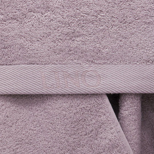 Lino Home Bath Towel Brandy 80x150cm Lilac Weight 650gr/m²