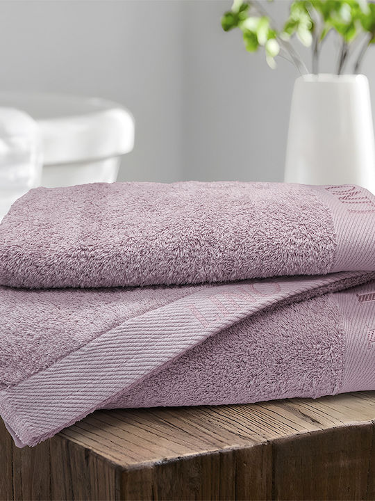 Lino Home Bath Towel Brandy 80x150cm Lilac Weight 650gr/m²
