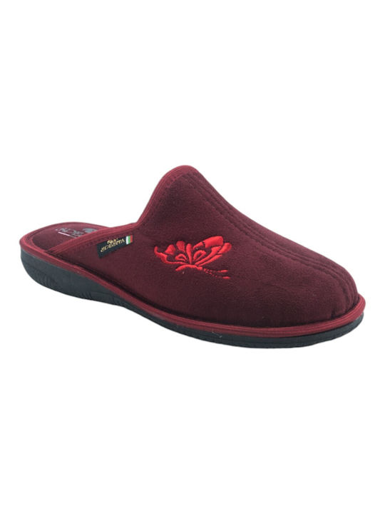 Spesita Winter Women's Slippers in Burgundy color