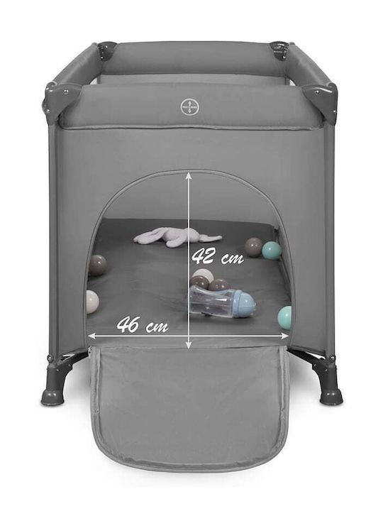 Kidwell Blissy Кошара за игра 2 Нива с Матрак Сив 125x65см