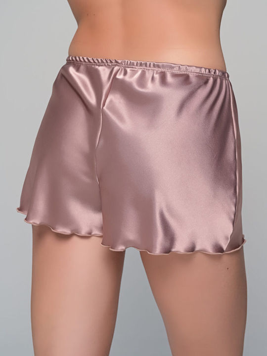 Milena by Paris Winter Satin Babydoll Mocca