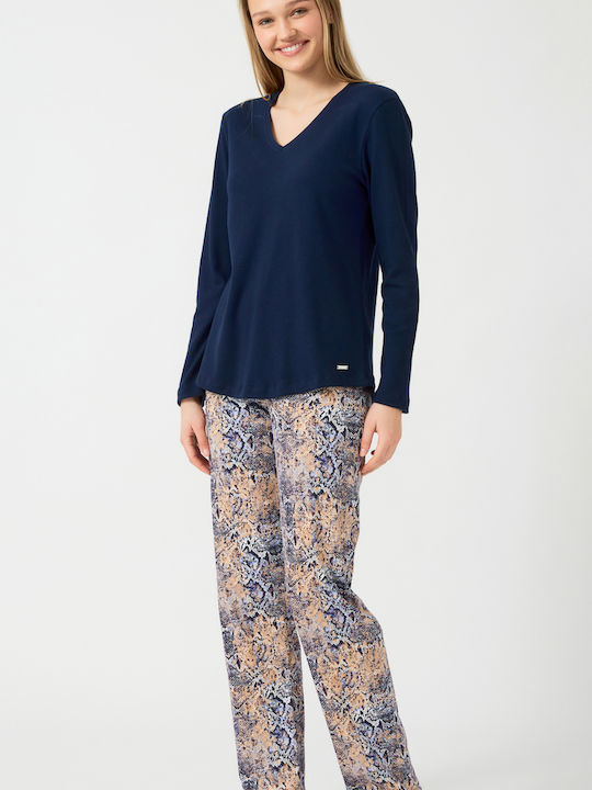 Minerva Winter Women's Pyjama Set Marine