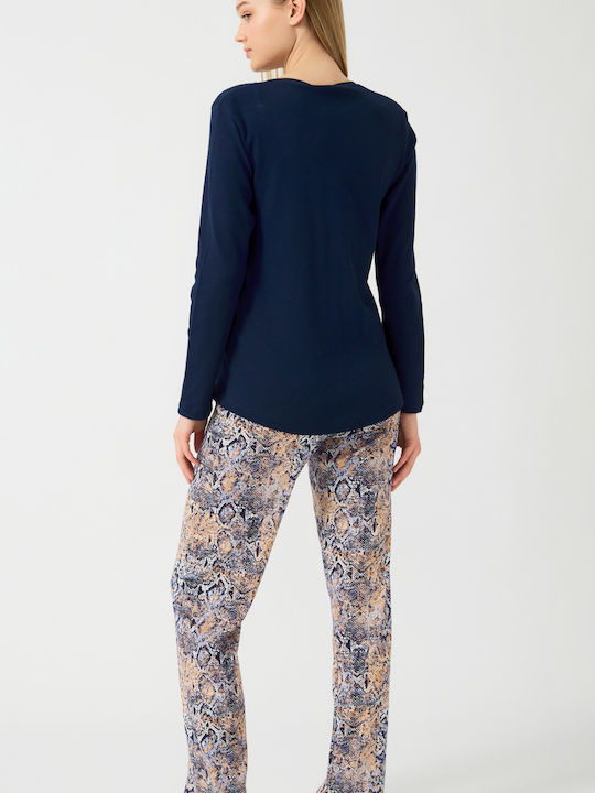 Minerva Winter Women's Pyjama Set Marine