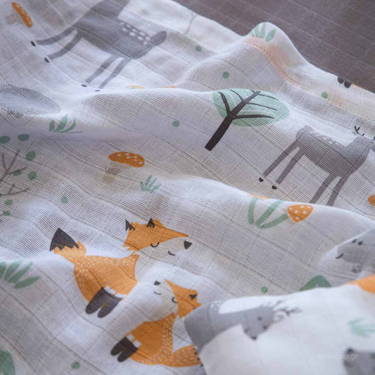 Kocoon Baby Sheets Set Crib Cotton White 120x170cm
