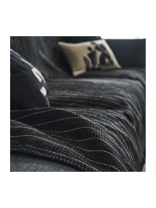 Gofis Home Thyra Ριχτάρι Πολυθρόνας Chenille 180x180εκ. Black Board 273/14