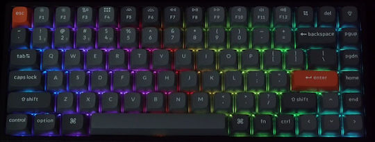 Keychron K2 Max K2M-J3 Fără fir Gaming Tastatură Mecanică 75% cu Keychron Super Brown comutatoare și iluminare RGB (Engleză US)