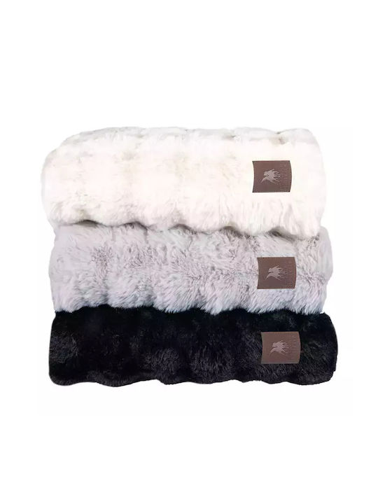 Greenwich Polo Club 3938 Sofa Throw 2 Seater Fur 180x250cm Black