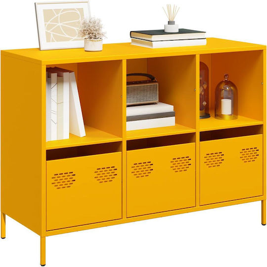 Μπουφές Schrank mit Schubladen Mustard 101.5x39x73.5cm