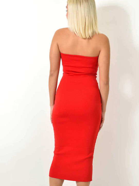 Potre Dress Evening Red