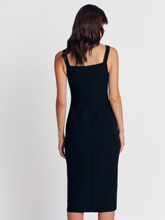 Midi Kleid für Hochzeit / Taufe Schwarz