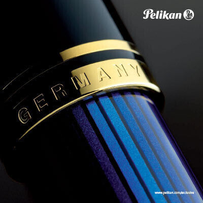 Pelikan Souveran M400 Πένα Γραφής Extra Fine Μπλε με Μπλε Μελάνι