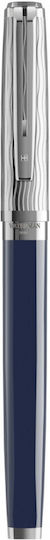 Waterman Exception Deluxe Πένα Γραφής Stub 1.1mm Μπλε από Ορείχαλκο με Μπλε Μελάνι