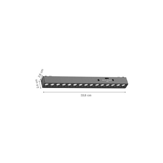 Inlight LED Γραμμικό Φωτιστικό Οροφής 15W Θερμό Λευκό Μ33.8xΒ2.4xΥ2.6εκ.