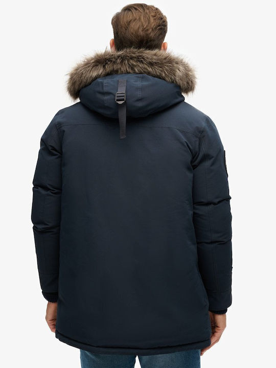 D3 Ovin Everest Winter Jacke Parka Marineblau
