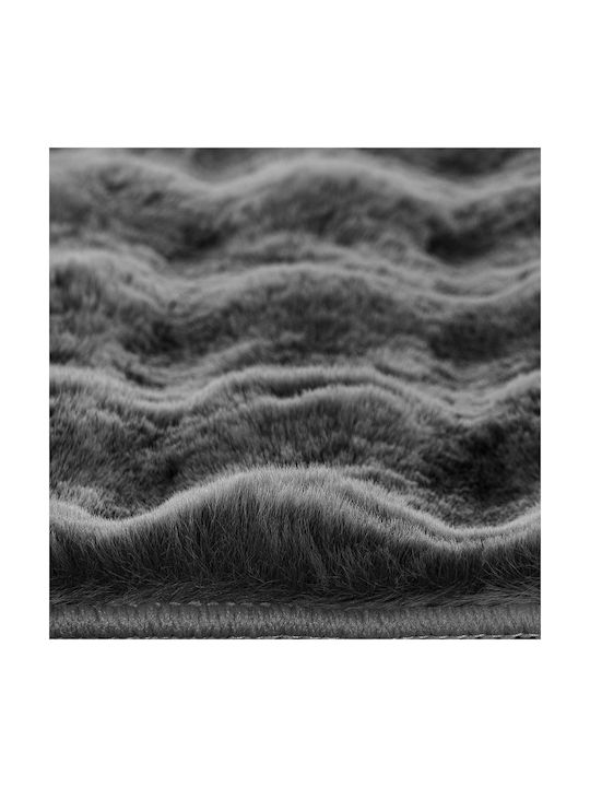 Beauty Home Motion Art 9650 Modern Bedroom Rugs Set Charcoal 2024965000064 3pcs