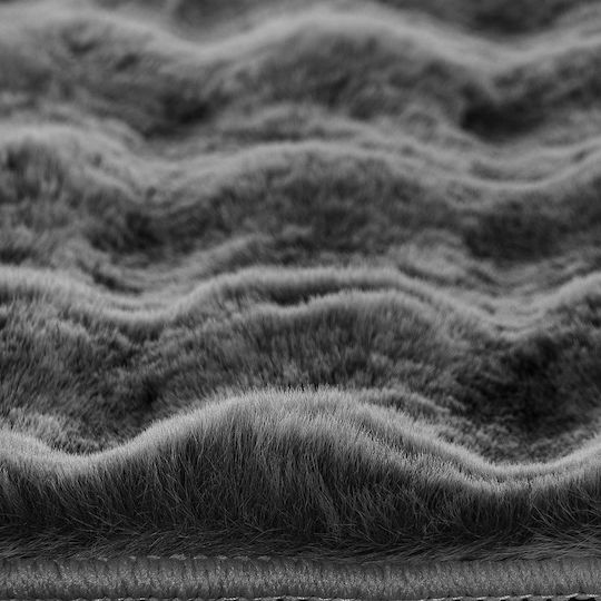 Beauty Home Motion Art 9650 Modern Bedroom Rugs Set Charcoal 2024965000064 3pcs