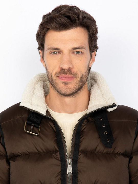 Μπουφάν Puffer Καφέ