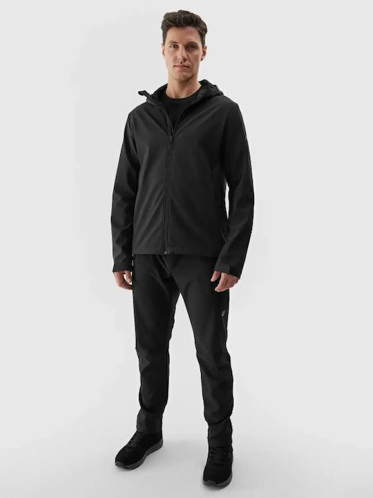 Softshell Winter Jacke Softshell Wasserdicht und Winddicht Schwarz